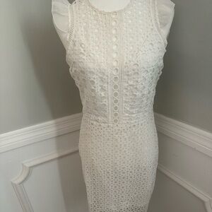 White eyelet dress